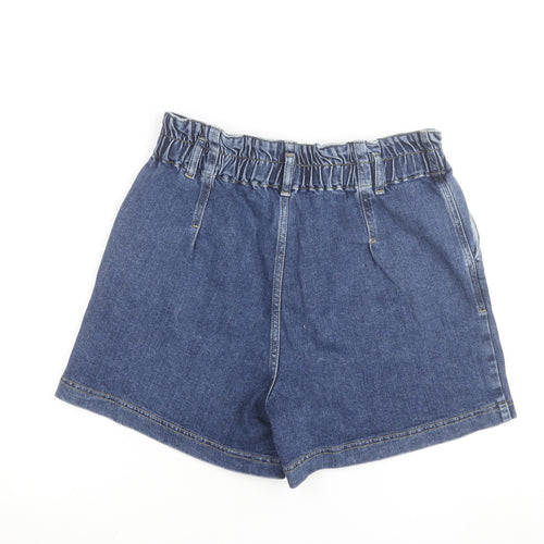 Savida Women's Blue Denim Paperbag Shorts Size 10