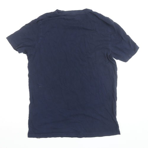 Wrangler Men's Blue Cotton Crew Neck T-Shirt Size L