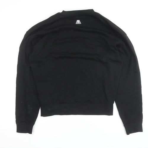 4TH ARQ Men's Black Small Crew Neck Pullover Sweatshirt