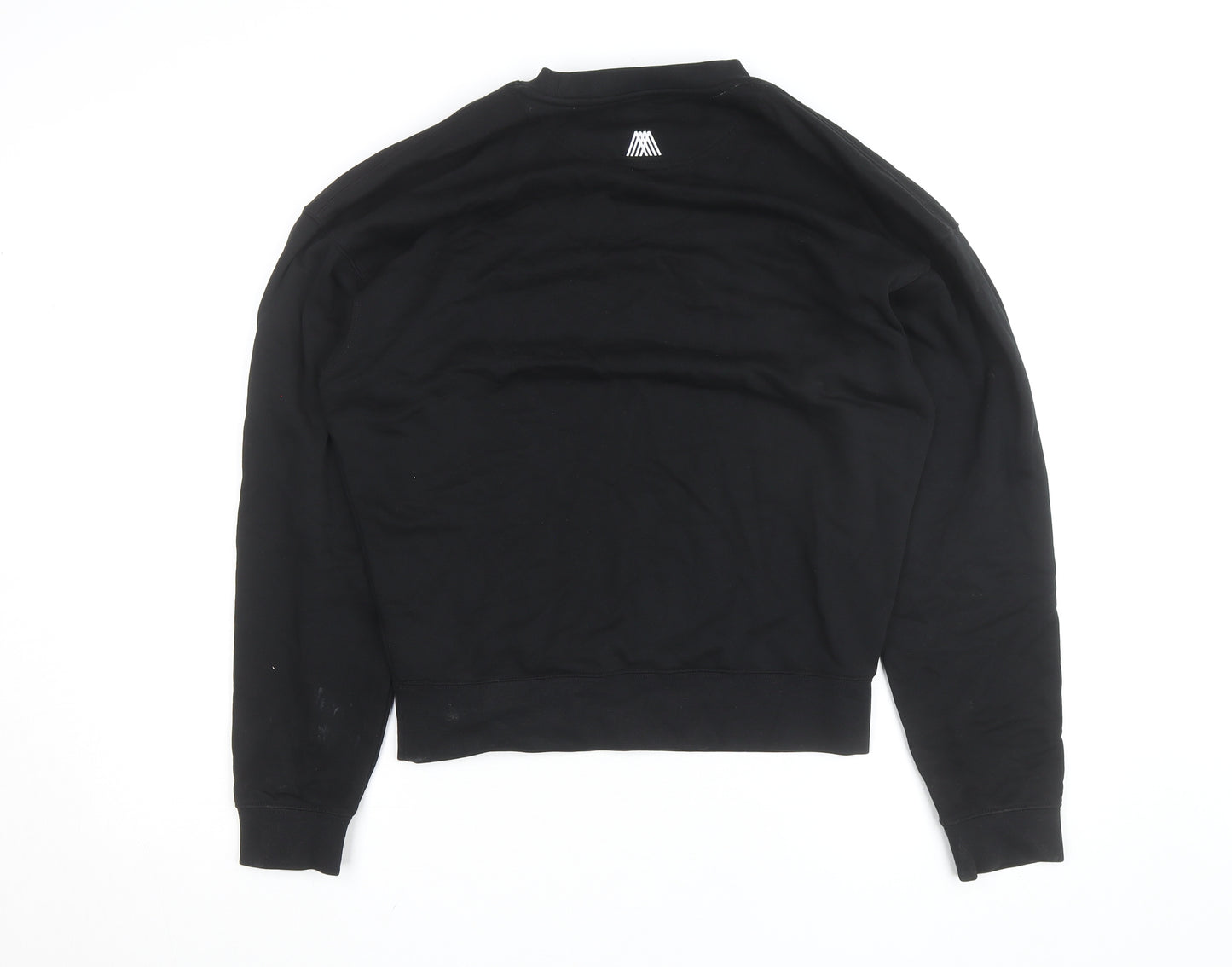 4TH ARQ Men's Black Small Crew Neck Pullover Sweatshirt