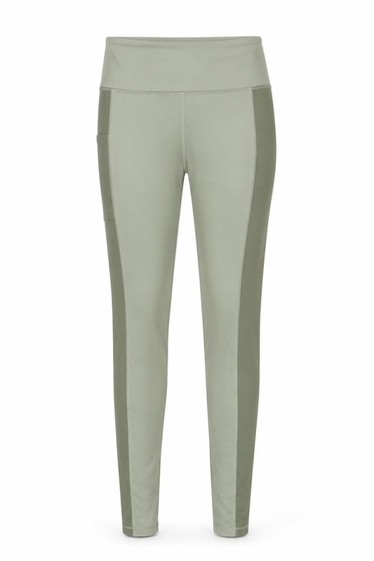 H&M Women Green M Active Leggings with Side Pockets