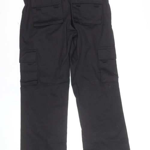 Dimensions Women’s Black Cargo Trousers Size 10L Polyester Cotton