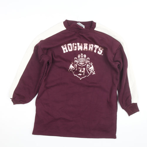 Harry Potter Hogwarts Maroon Sweatshirt Teens Size 146/152 Long Sleeve Pullover