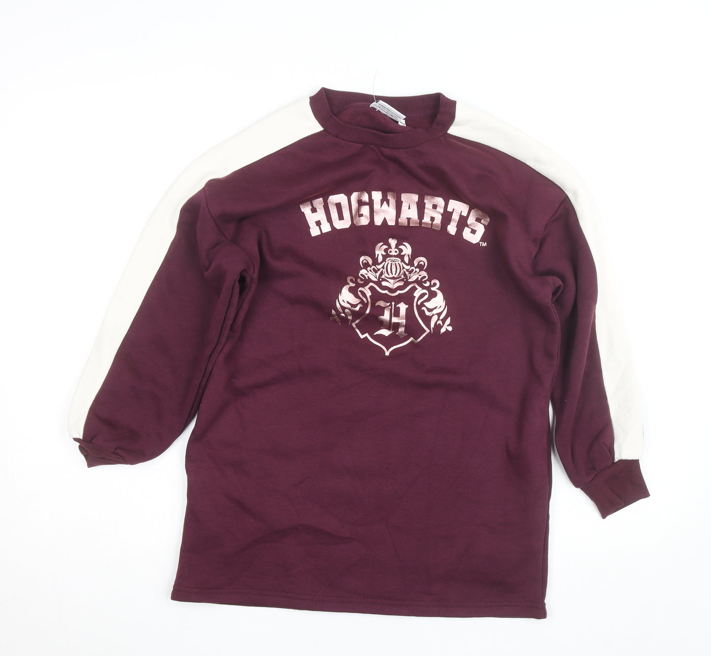 Harry Potter Hogwarts Maroon Sweatshirt Teens Size 146/152 Long Sleeve Pullover