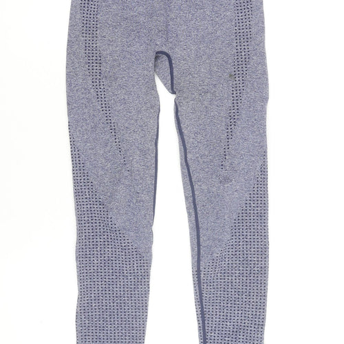 Dunnes Stores Women Blue Seamless Leggings Size S Activewear
