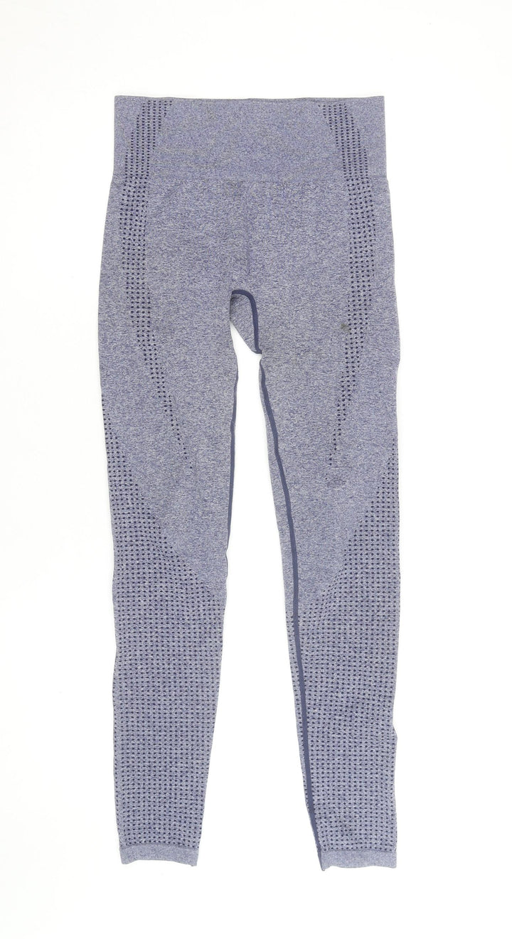 Dunnes Stores Women Blue Seamless Leggings Size S Activewear