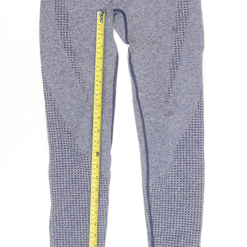 Dunnes Stores Women Blue Seamless Leggings Size S Activewear