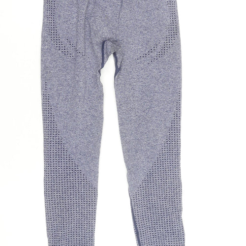 Dunnes Stores Women Blue Seamless Leggings Size S Activewear