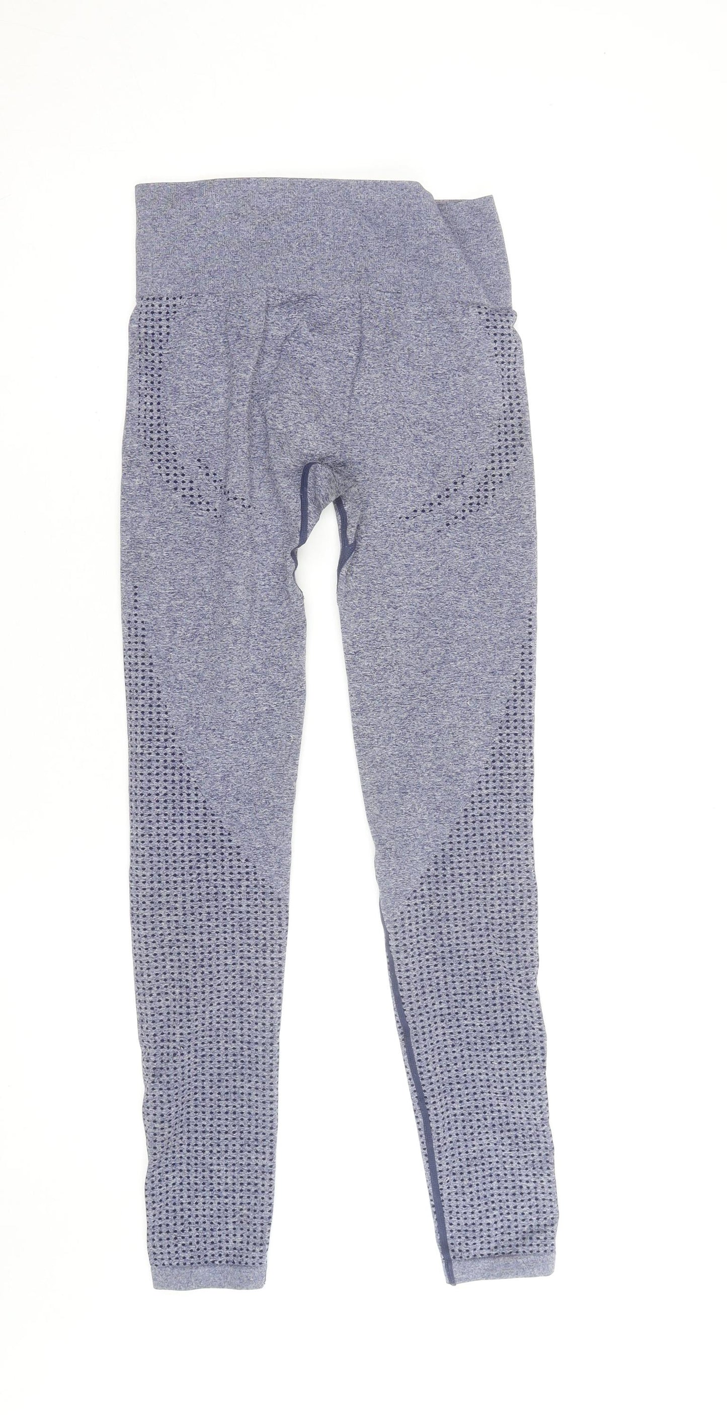 Dunnes Stores Women Blue Seamless Leggings Size S Activewear