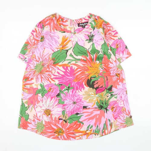 Rant & Rave Women’s Multicoloured Floral Tunic Blouse Size 16