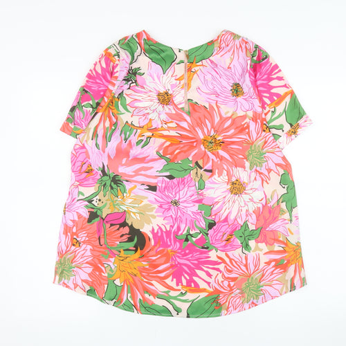 Rant & Rave Women’s Multicoloured Floral Tunic Blouse Size 16