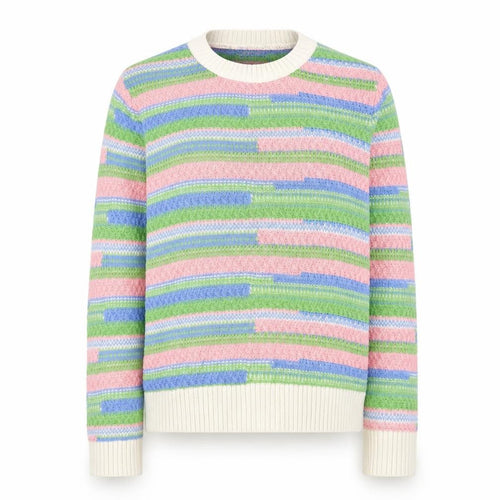 Gallery Women’s Multicoloured Cotton Crew Neck Knit Jumper Size S