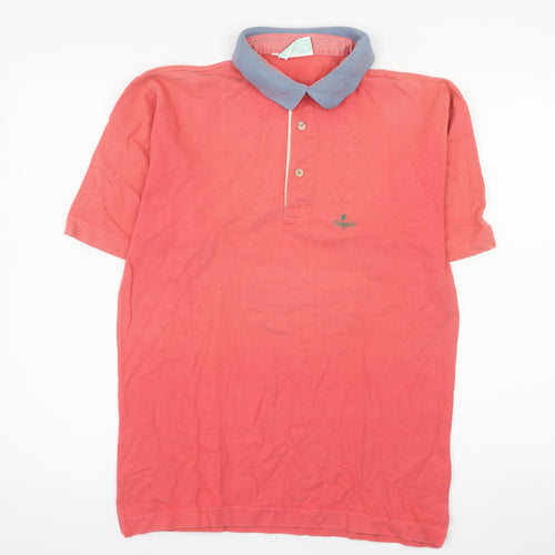 Fairway Men's Pink Cotton Golf Polo Shirt Medium
