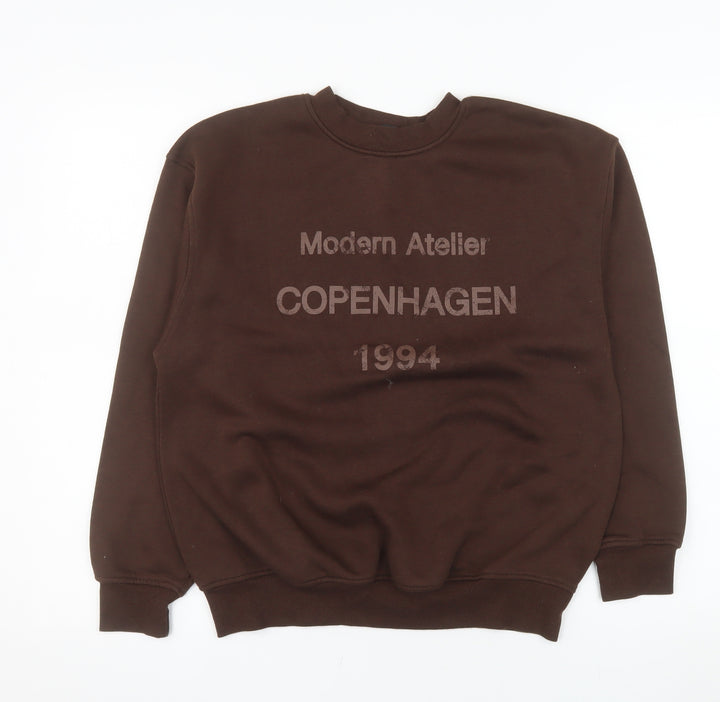 Dunnes Stores Men's Brown Copenhagen 1994 Graphic Sweatshirt XS