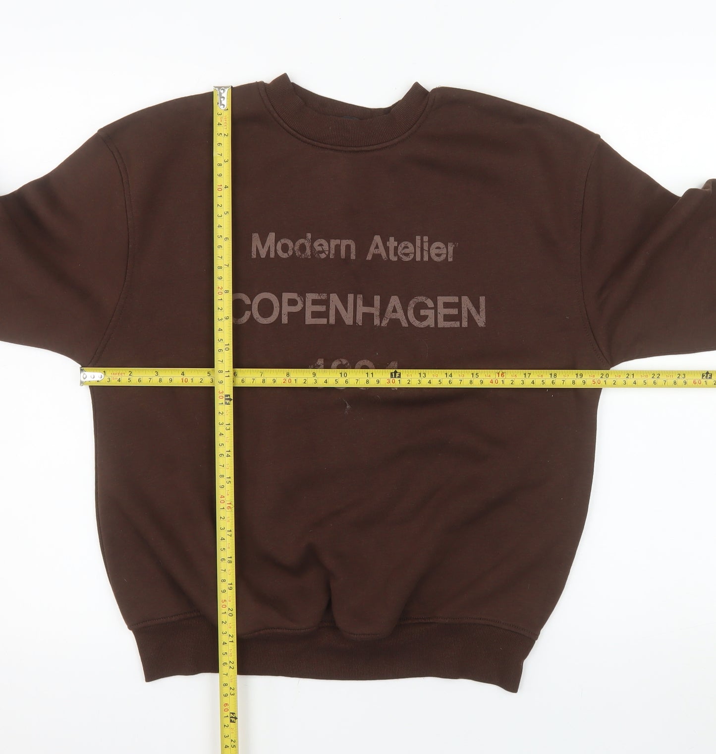 Dunnes Stores Men's Brown Copenhagen 1994 Graphic Sweatshirt XS