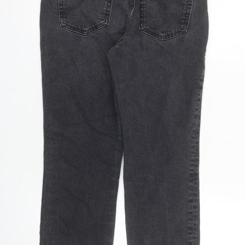 MNG Women's Black Straight Jeans Size 10 Slim Fit High Rise