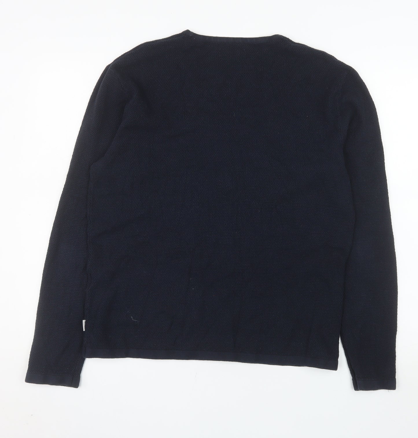 Jack & Jones Men's Blue Knit Pullover Sweatshirt Size M