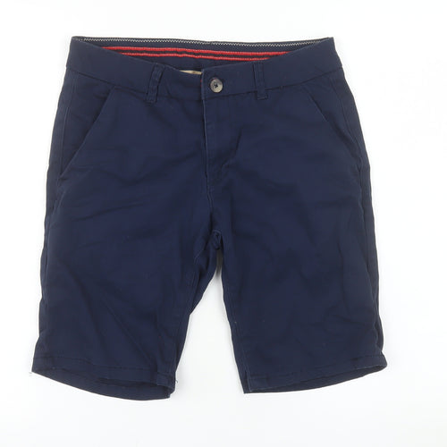 Livergy Men's Blue Chino Shorts Size 30 Regular Cotton Blend
