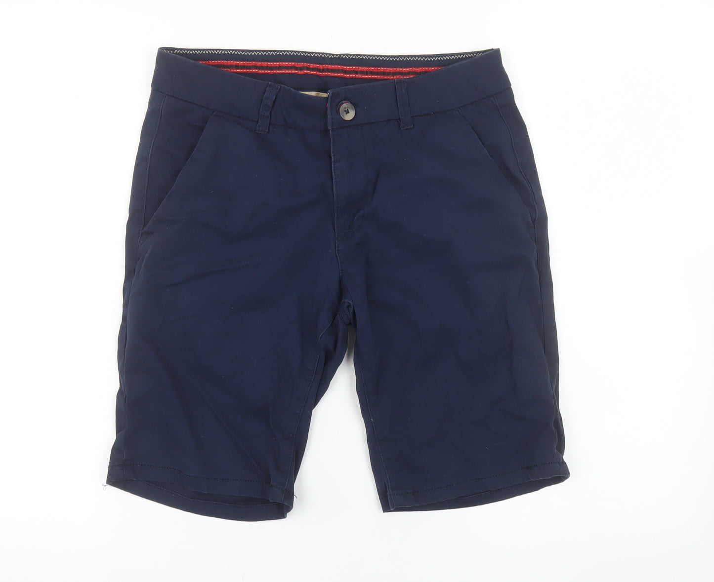 Livergy Men's Blue Chino Shorts Size 30 Regular Cotton Blend
