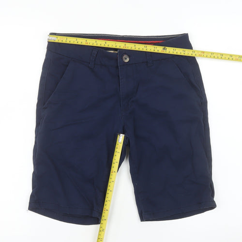 Livergy Men's Blue Chino Shorts Size 30 Regular Cotton Blend
