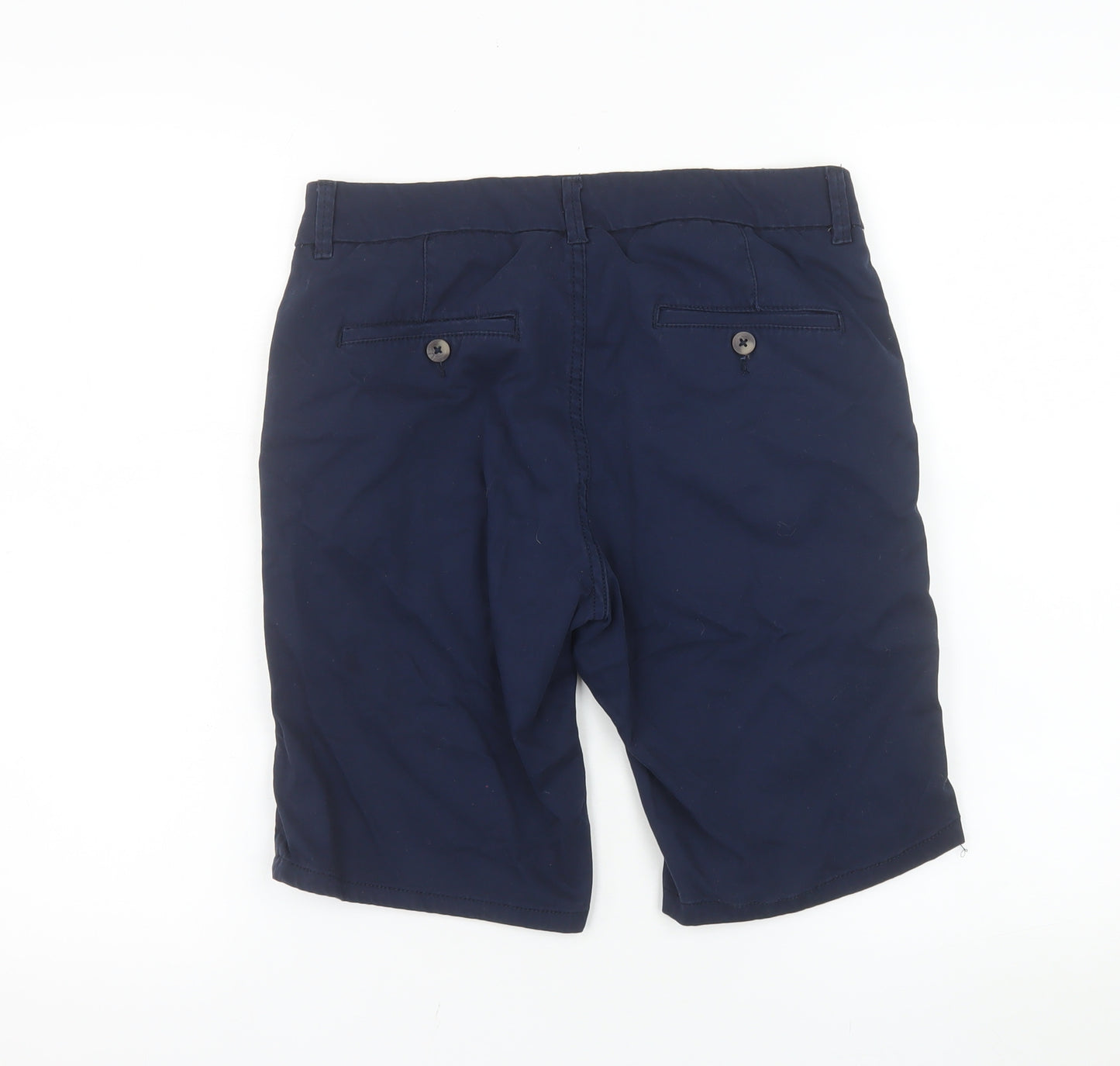Livergy Men's Blue Chino Shorts Size 30 Regular Cotton Blend