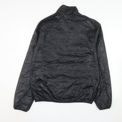 Nike Men's Black M Puffer Jacket Polyester Full Zip Windproof