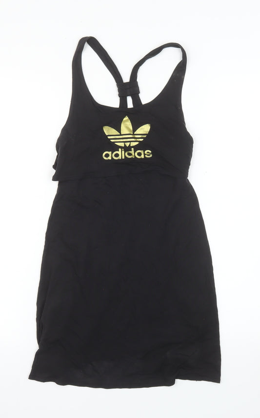 Adidas Womens Black Size 14 Racerback Tank Top 100% Lyocell