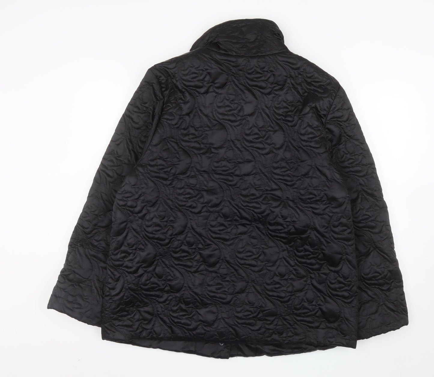 Steilmann Women's Black Quilted Mid-Length Coat Size 14
