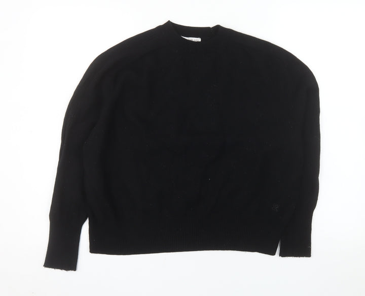 Sinead Keary Womens Black Wool Cashmere Crew Neck Jumper Size S
