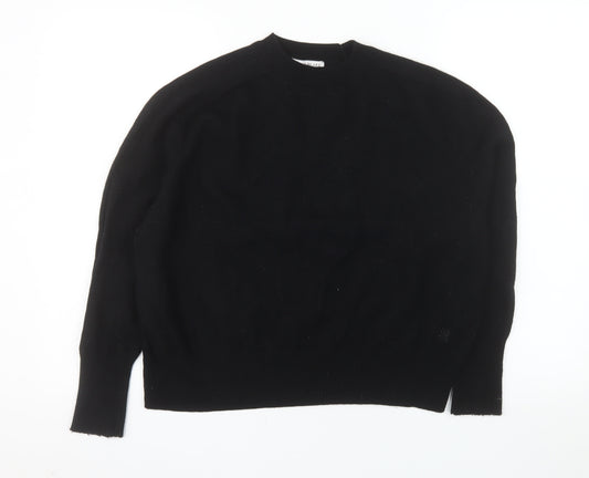 Sinead Keary Womens Black Wool Cashmere Crew Neck Jumper Size S