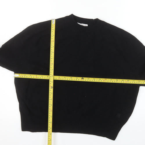 Sinead Keary Womens Black Wool Cashmere Crew Neck Jumper Size S