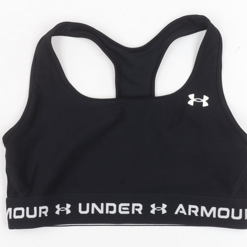 Under Armour Women Black S Racerback Medium Support Sports Bra
