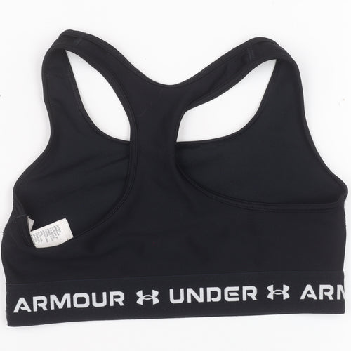 Under Armour Women Black S Racerback Medium Support Sports Bra