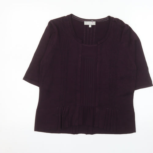 Marks and Spencer Per Una Women's Purple Tunic Blouse Size 14