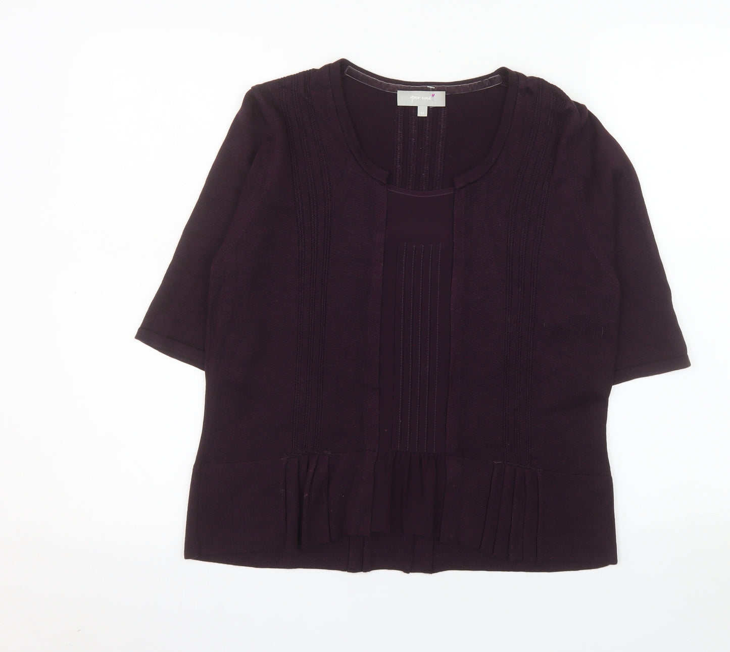 Marks and Spencer Per Una Women's Purple Tunic Blouse Size 14