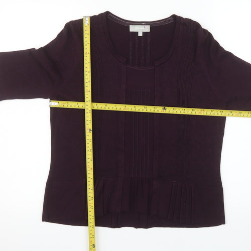 Marks and Spencer Per Una Women's Purple Tunic Blouse Size 14