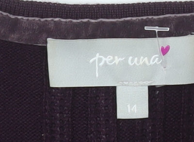 Marks and Spencer Per Una Women's Purple Tunic Blouse Size 14