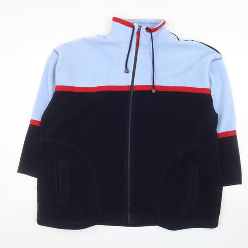 Berkertex Women Blue Fleece Full Zip Basic Jacket Size 18