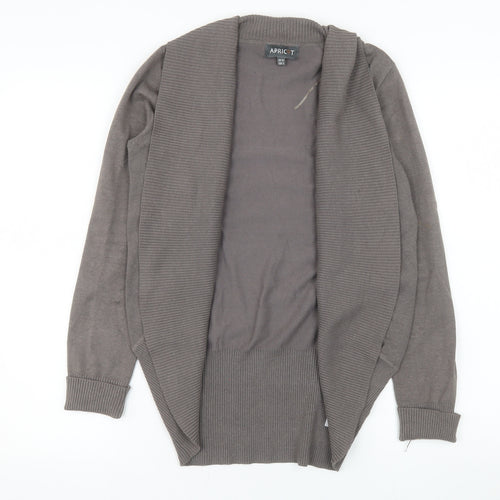 Apricot Women's Brown Cardigan UK 10 Open Front Knitwear