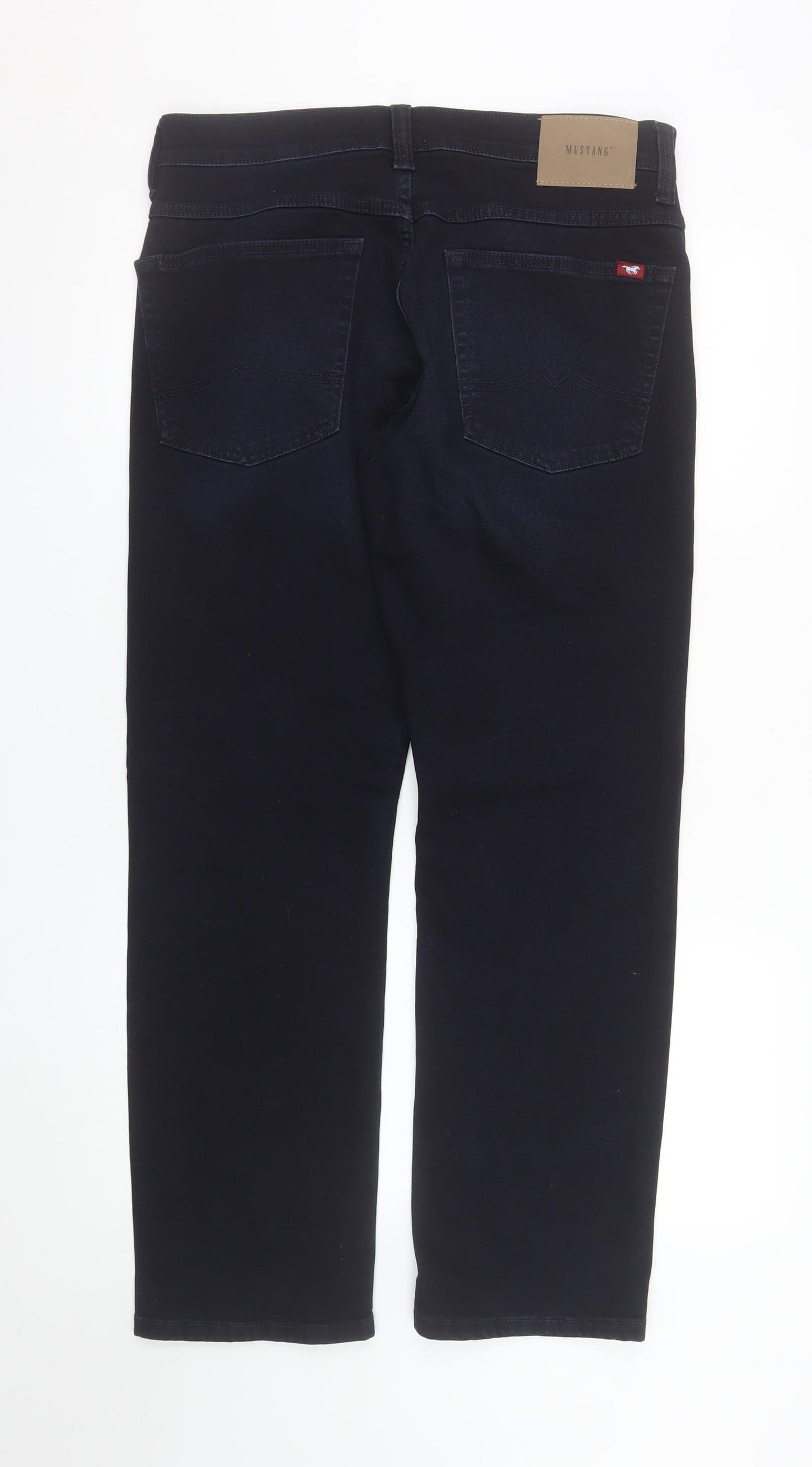 Mustang Men's Blue Straight Leg Jeans 34W 30L Regular Fit Denim