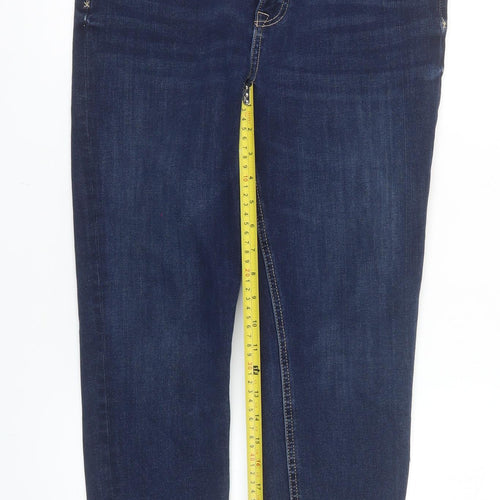 Marks and Spencer Women's Blue Skinny Stretch Jeans Size 12 Short