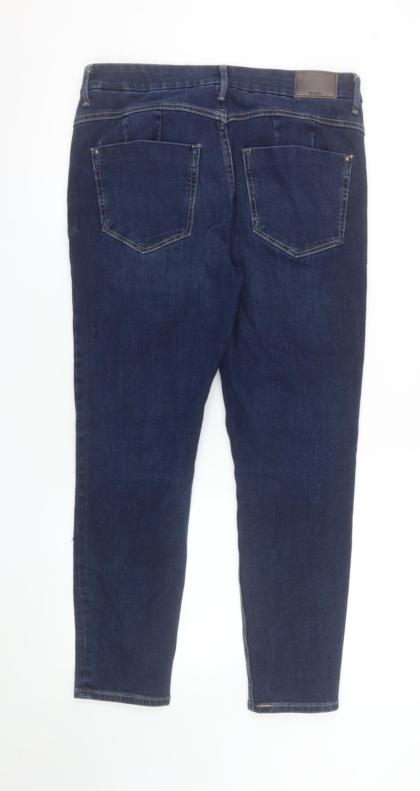 Marks and Spencer Women's Blue Skinny Stretch Jeans Size 12 Short