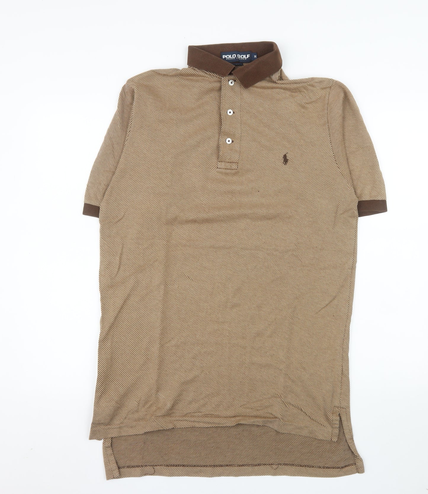 Ralph Lauren Polo Golf Men's Beige Cotton Short Sleeve Polo M