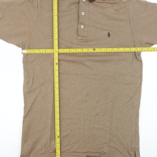 Ralph Lauren Polo Golf Men's Beige Cotton Short Sleeve Polo M
