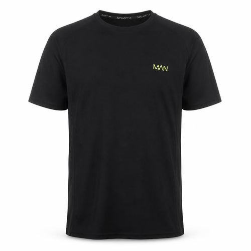 MAN Active Men's Black Medium Athletic T-Shirt Lightweight