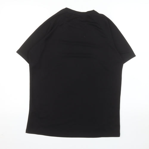 MAN Active Men's Black Medium Athletic T-Shirt Lightweight