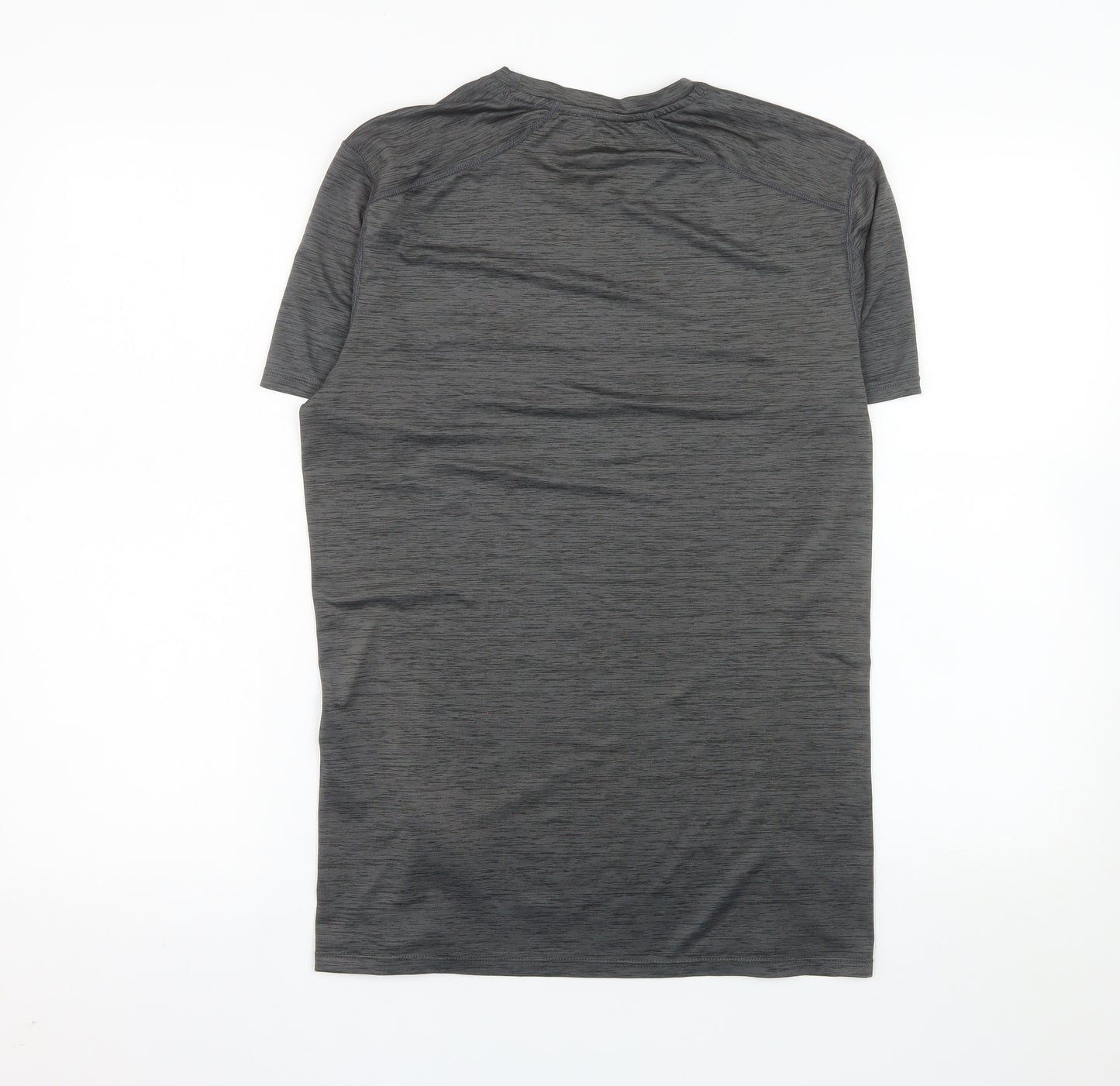 H&M Men Grey Short Sleeve Training T-Shirt Size S Slim Fit