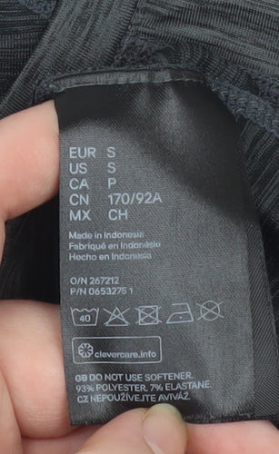 H&M Men Grey Short Sleeve Training T-Shirt Size S Slim Fit