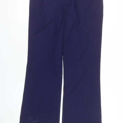 Savida Women's Blue Dress Pants Size 10 Straight Leg Cotton Blend