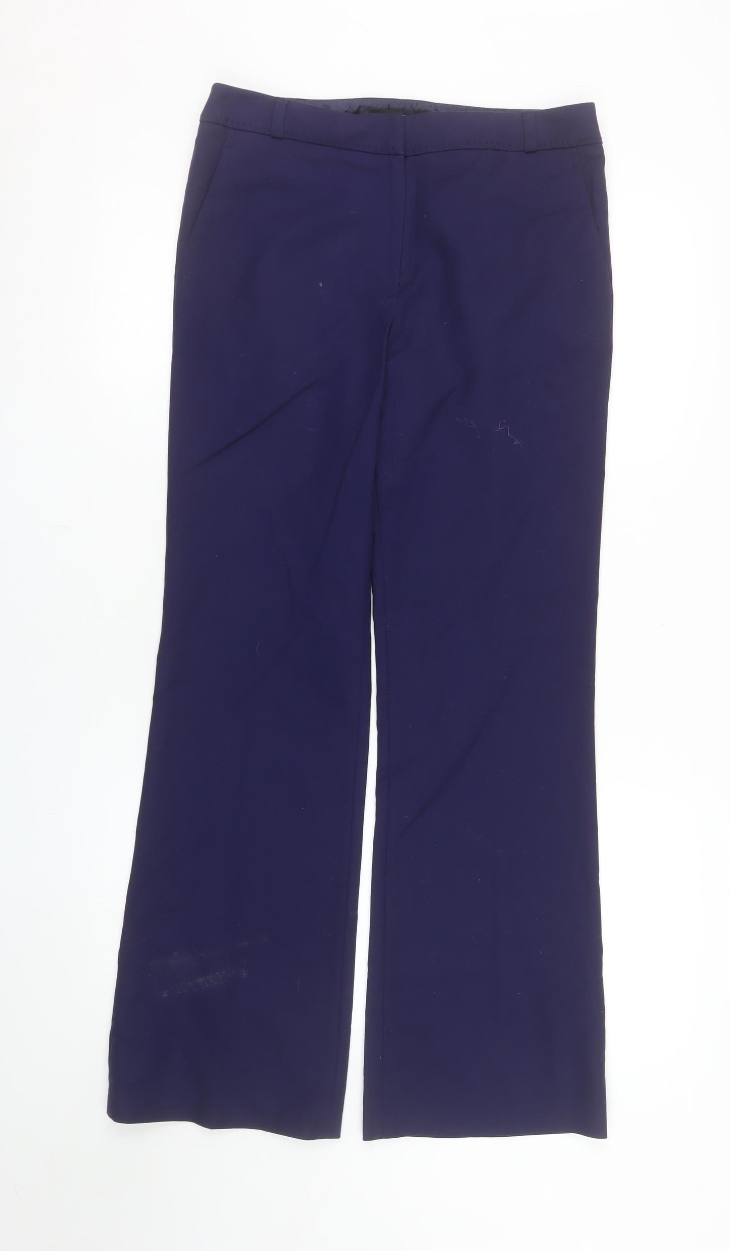 Savida Women's Blue Dress Pants Size 10 Straight Leg Cotton Blend